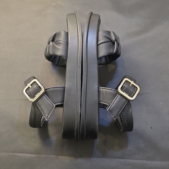 FASHION GIRLS' LIGHTWEIGHT SKIN-FRIENDLY CASUAL KIDS STYLE  FOLD DETAIL SANDAL - Picture 10 of 15